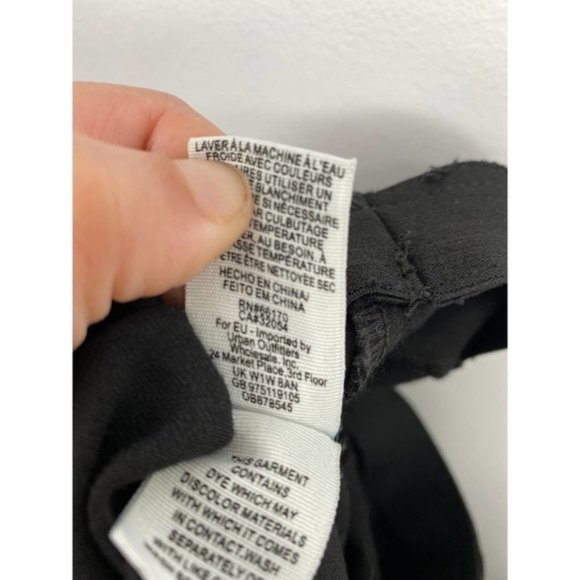 Free People Women's Denim Dark Wash Flare Pull On Jeans Black Size: 29 NWOT - Picture 8 of 9